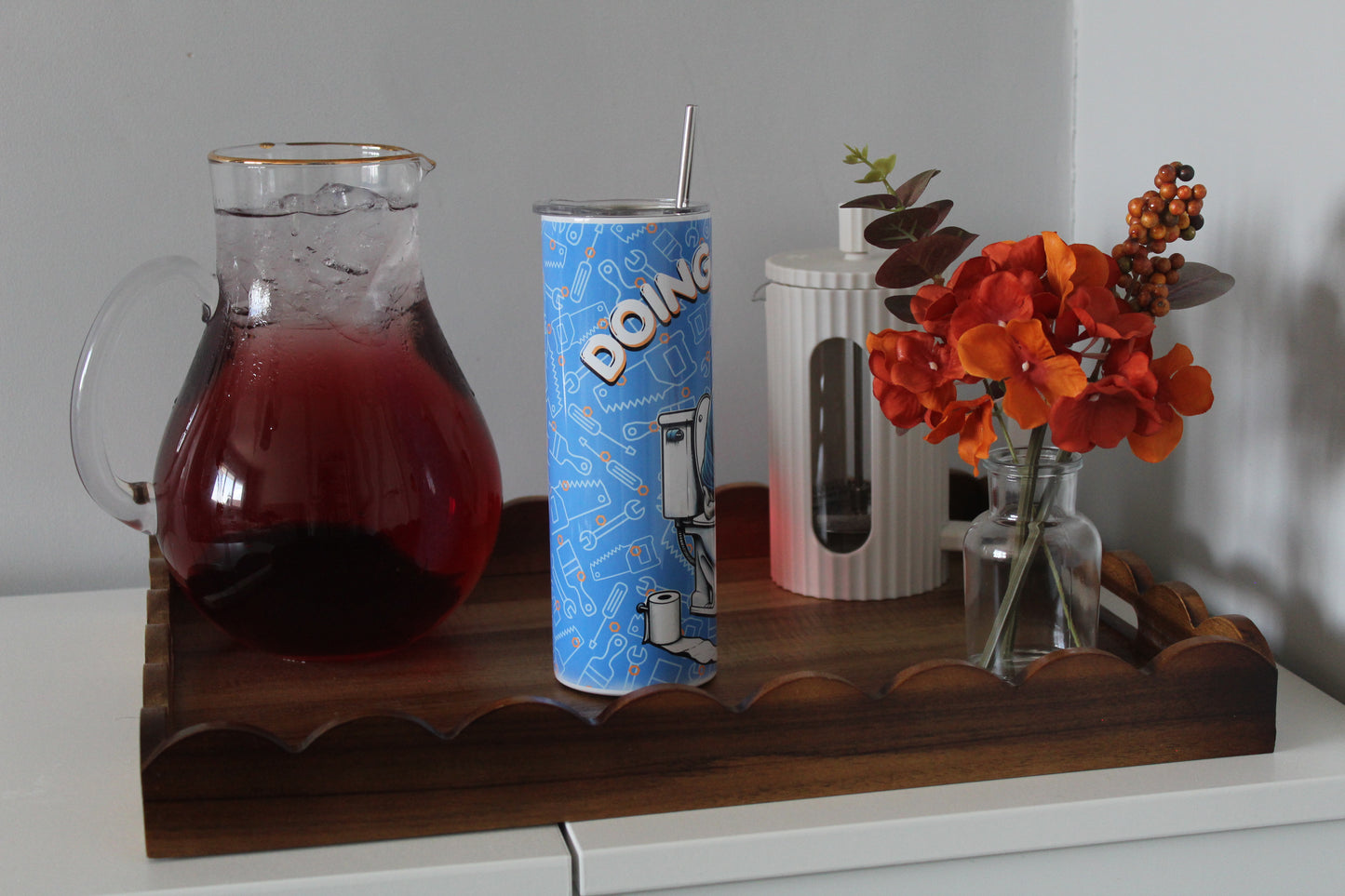 Doing Dad Sh** 20oz Tumbler With Lid & Straw