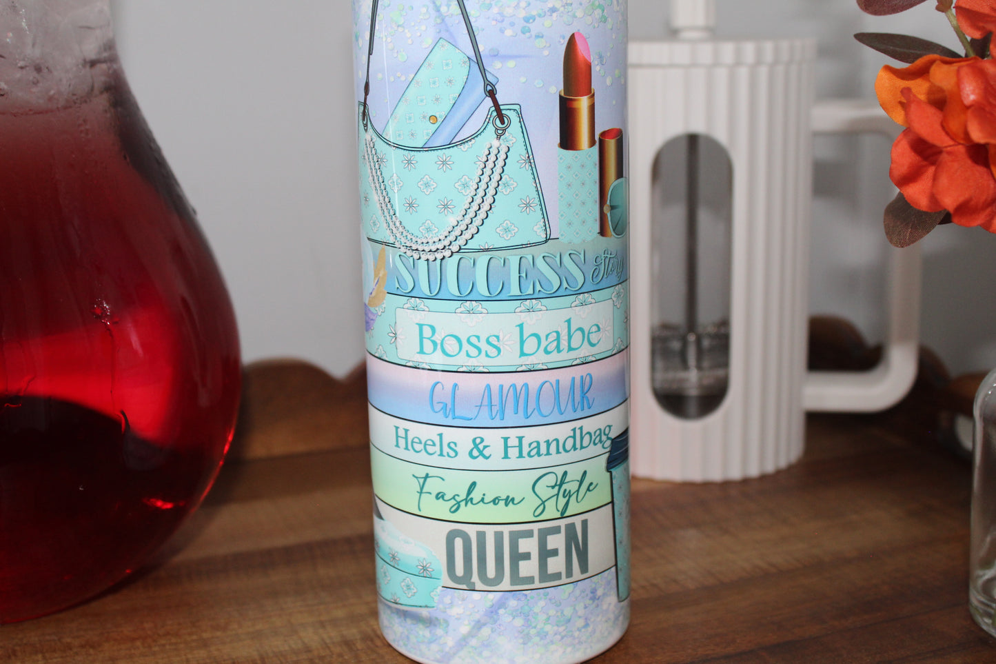 Success Boss Babe Glamour Queen 20oz Tumbler With Lid & Straw