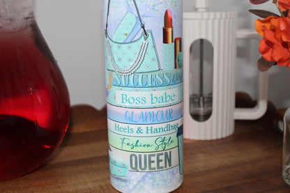 Success Boss Babe Glamour Queen 20oz Tumbler With Lid & Straw