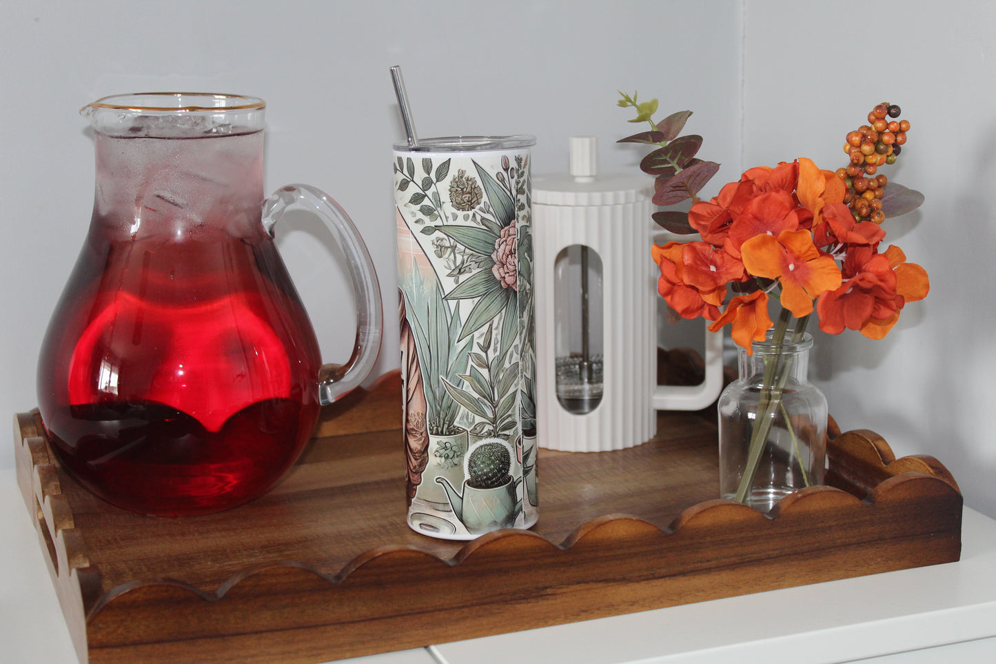 Crazy Plant Lady 20oz Tumbler With Lid & Straw
