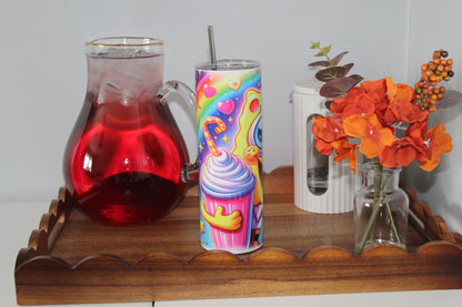 SpongeBob Inspired 20oz Tumbler With Lid & Straw