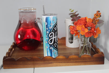 Raising My Husband Is Exhausting 20oz Tumbler With Lid & Straw