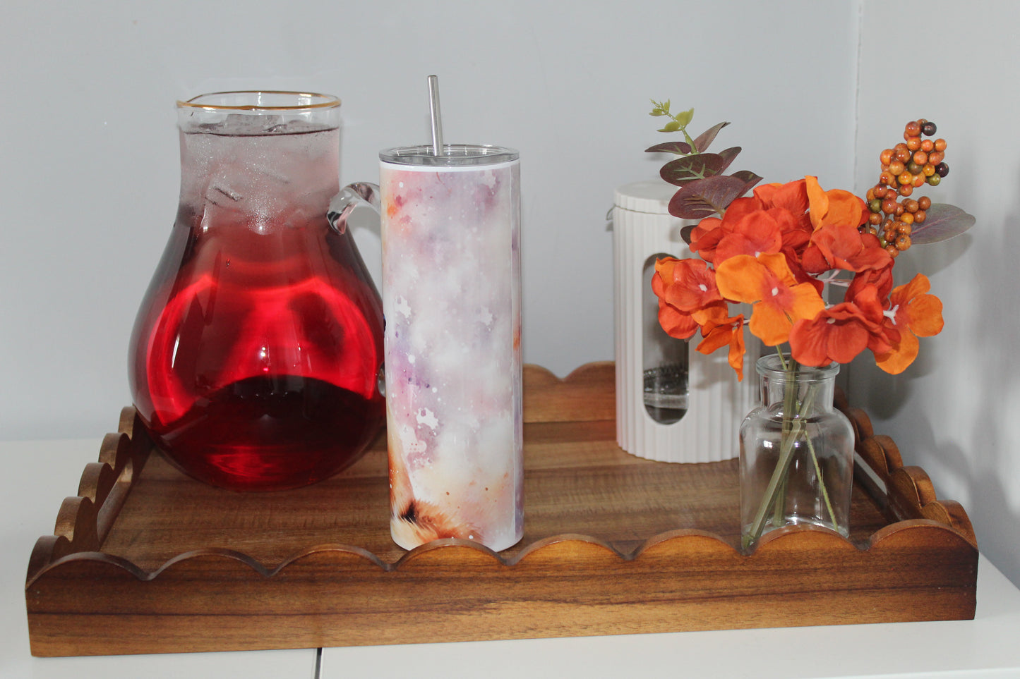 Fox 20oz Tumbler With Lid & Straw