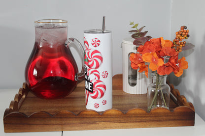 Sweet But Twisted Christmas 20oz Tumbler With Lid & Straw