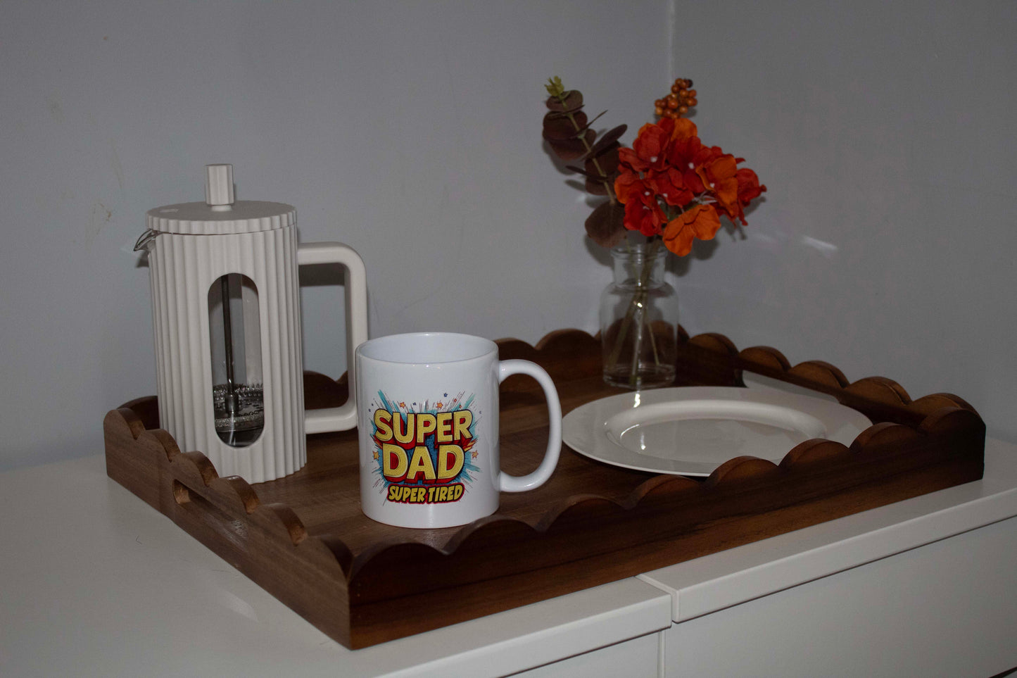 Super Dad Super Tired Cartoon 11oz Mug